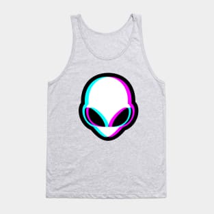 Neon Alien Head Tank Top